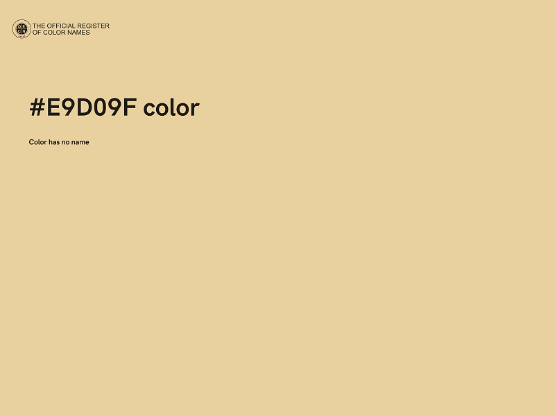 #E9D09F color image