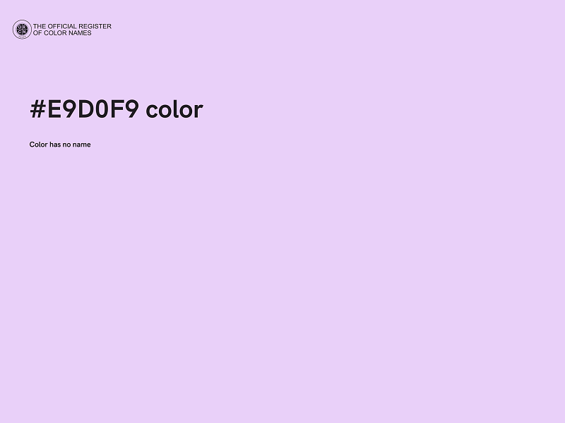 #E9D0F9 color image