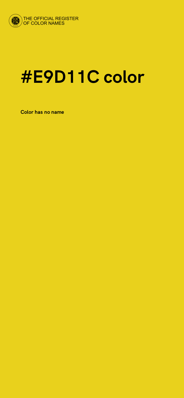 #E9D11C color image
