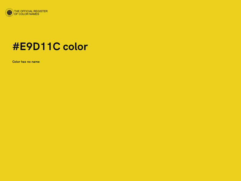 #E9D11C color image