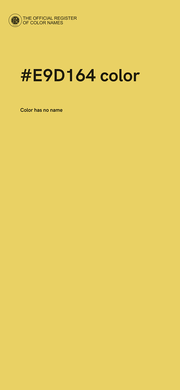 #E9D164 color image