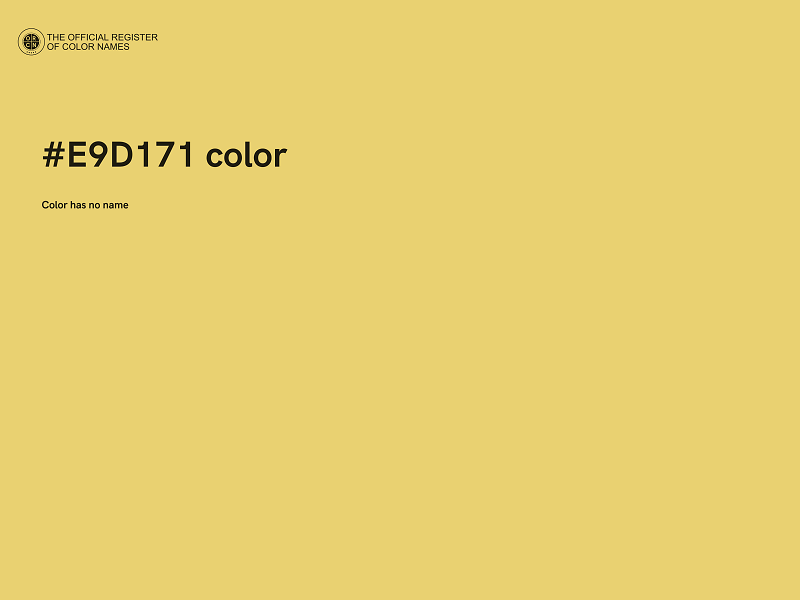 #E9D171 color image