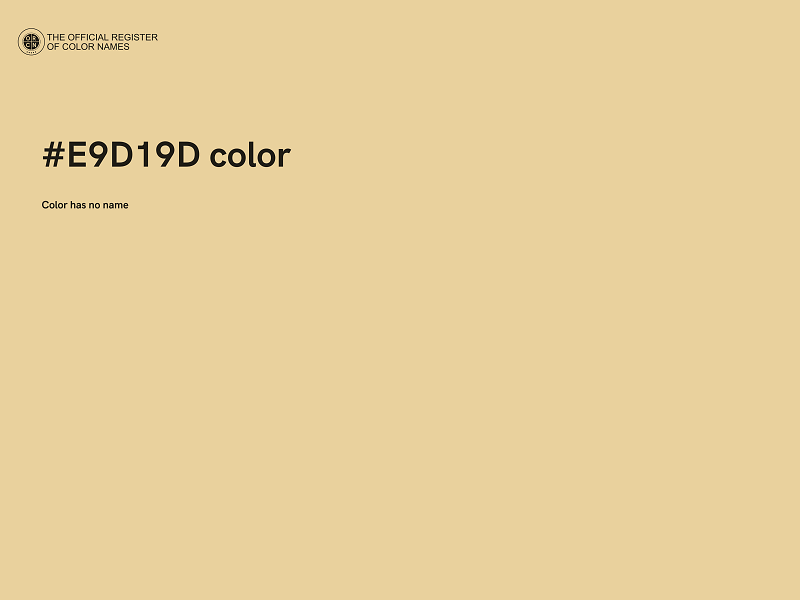 #E9D19D color image