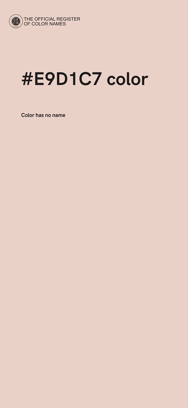 #E9D1C7 color image