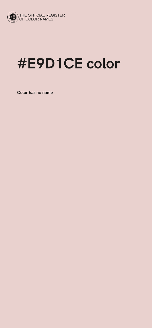 #E9D1CE color image