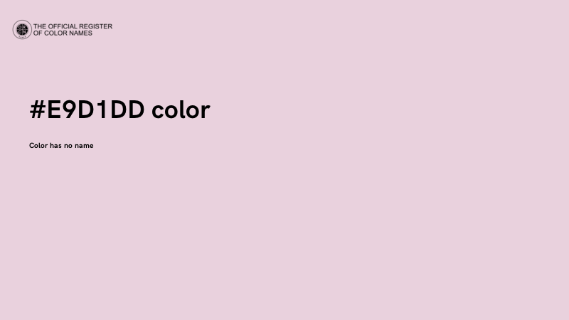 #E9D1DD color image