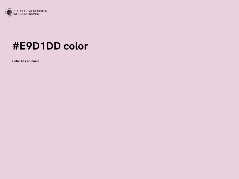 #E9D1DD color image