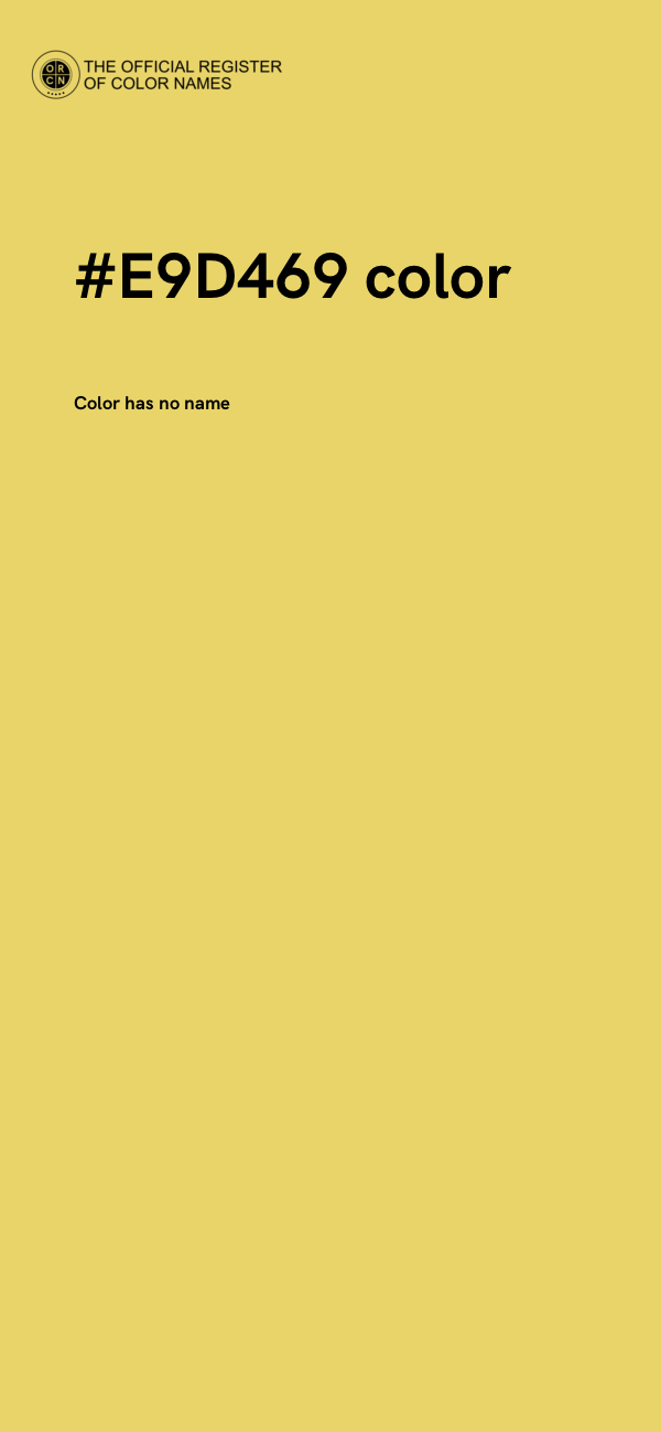 #E9D469 color image