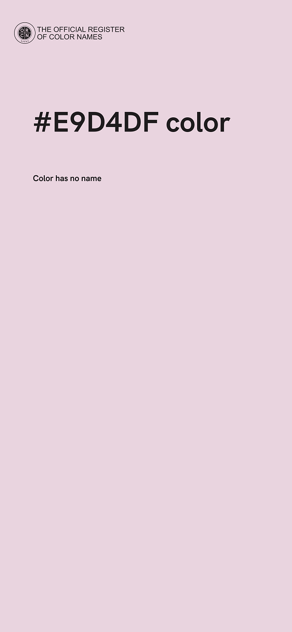 #E9D4DF color image