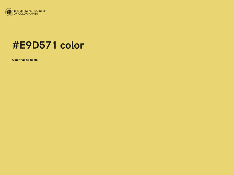 #E9D571 color image