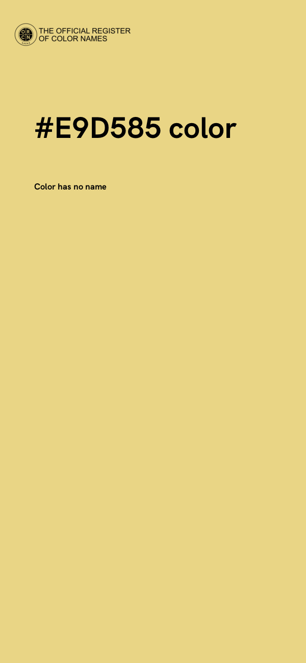 #E9D585 color image