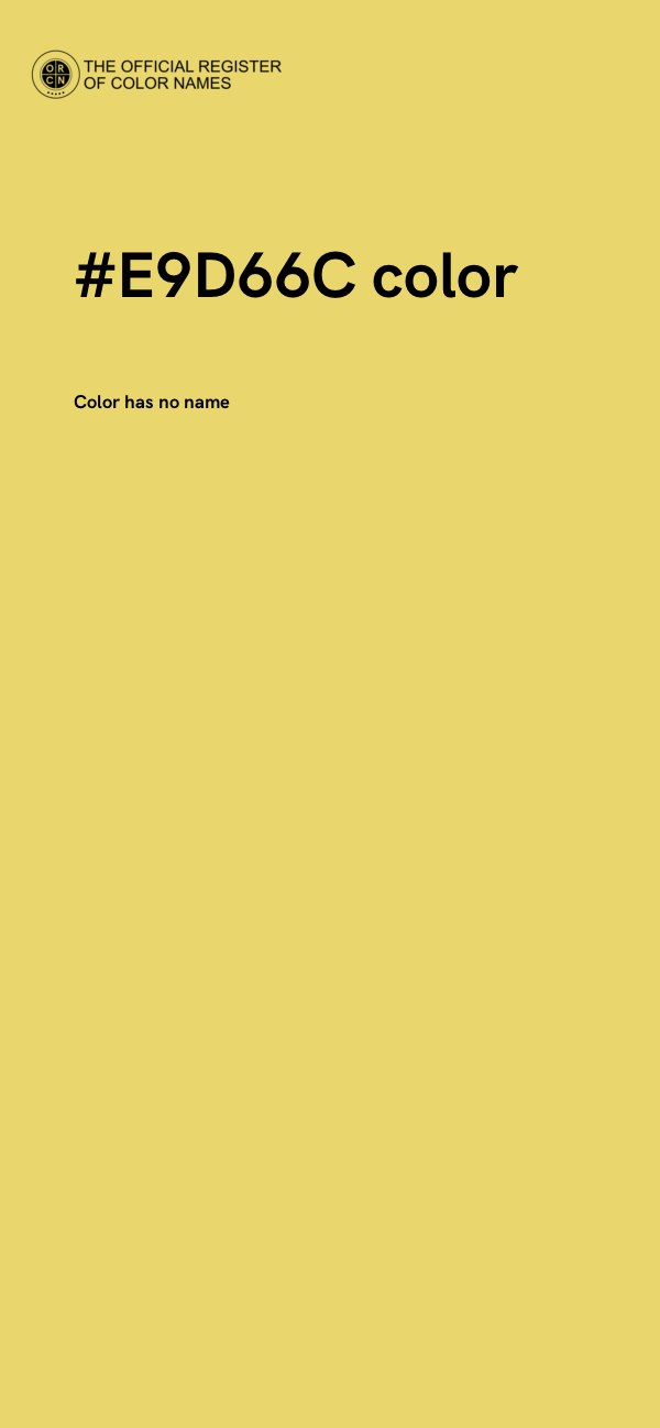 #E9D66C color image