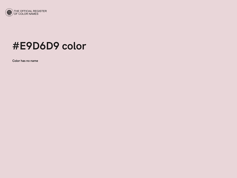 #E9D6D9 color image