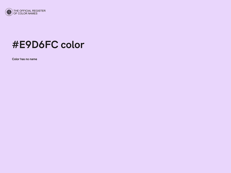 #E9D6FC color image