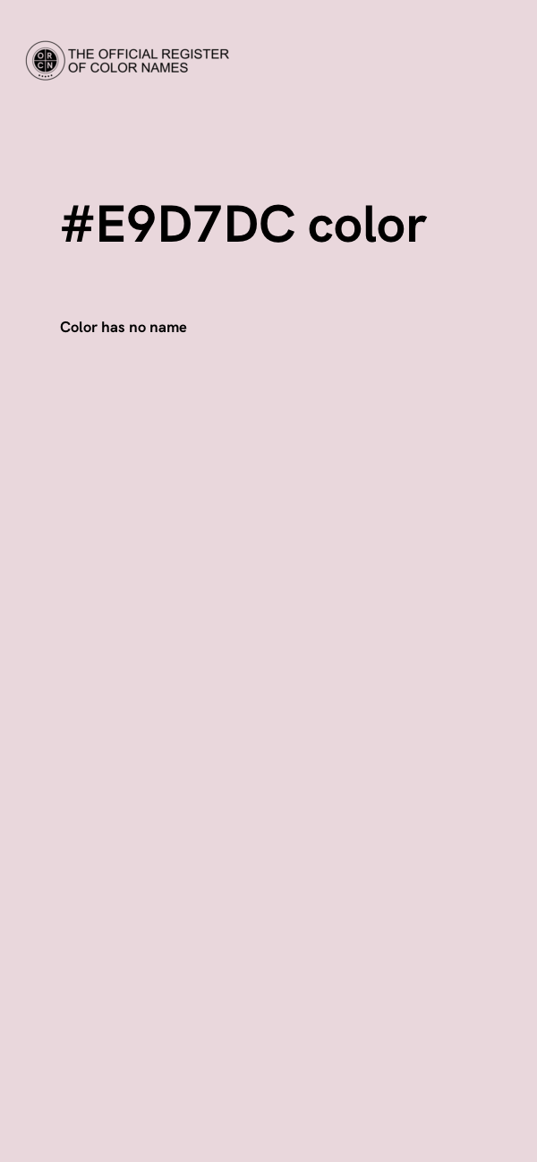 #E9D7DC color image
