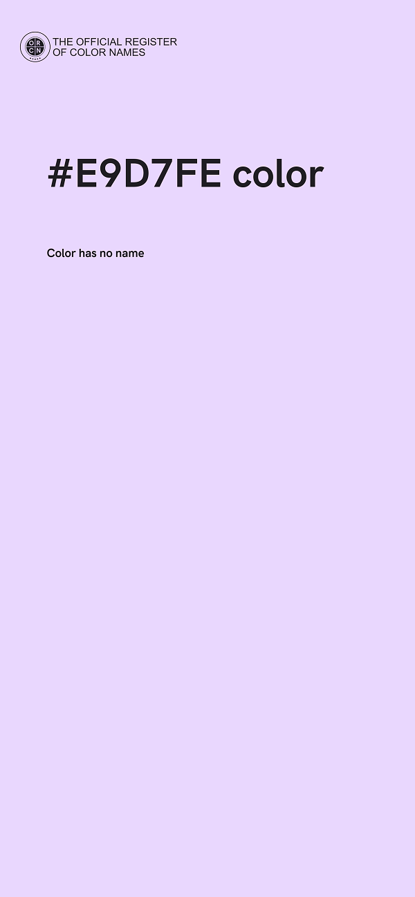 #E9D7FE color image
