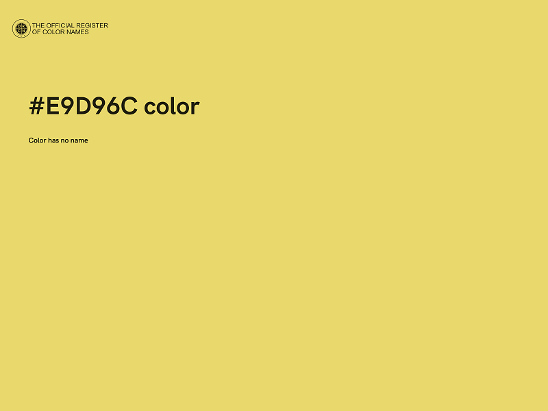 #E9D96C color image