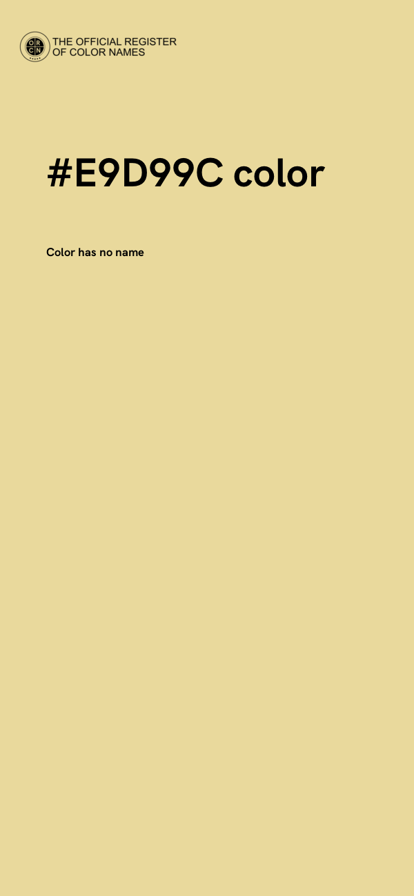 #E9D99C color image