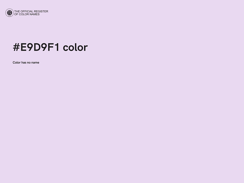 #E9D9F1 color image