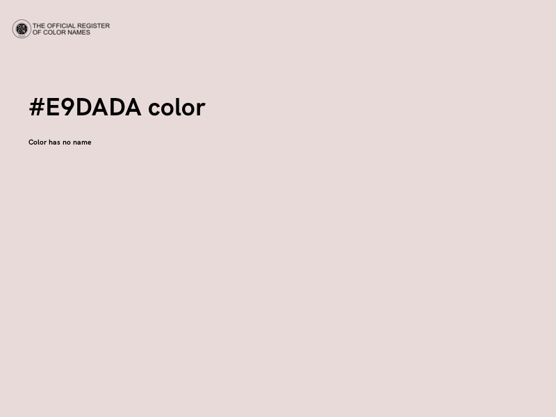 #E9DADA color image