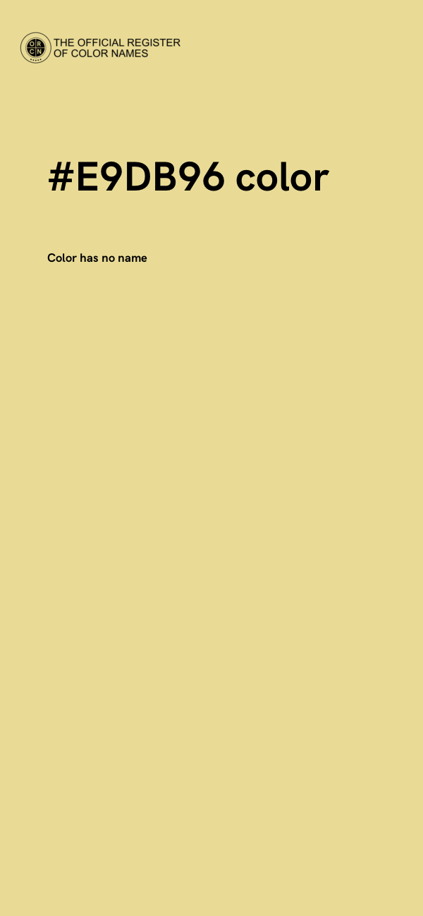 #E9DB96 color image