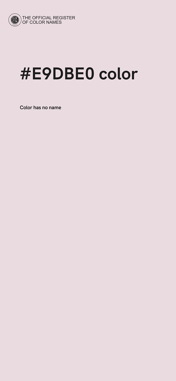 #E9DBE0 color image