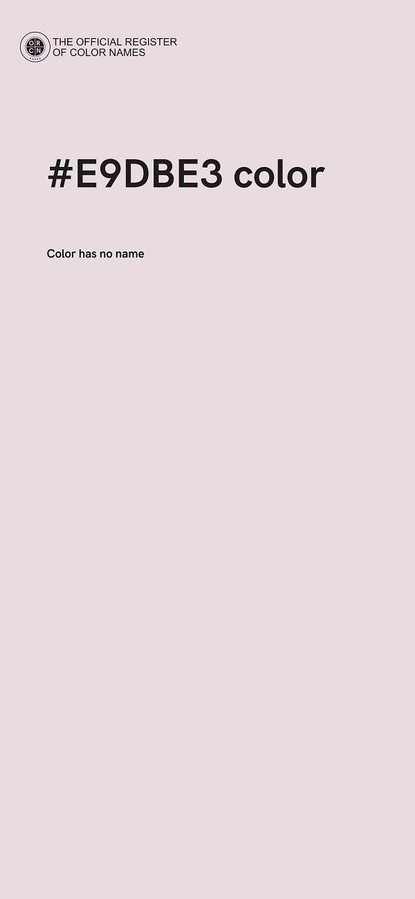 #E9DBE3 color image