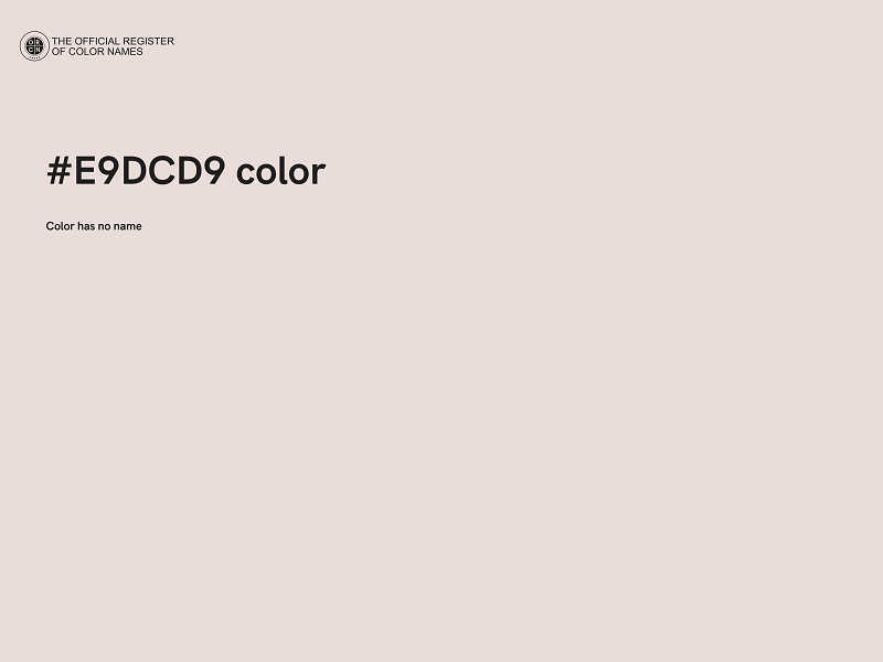#E9DCD9 color image
