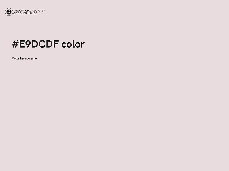 #E9DCDF color image