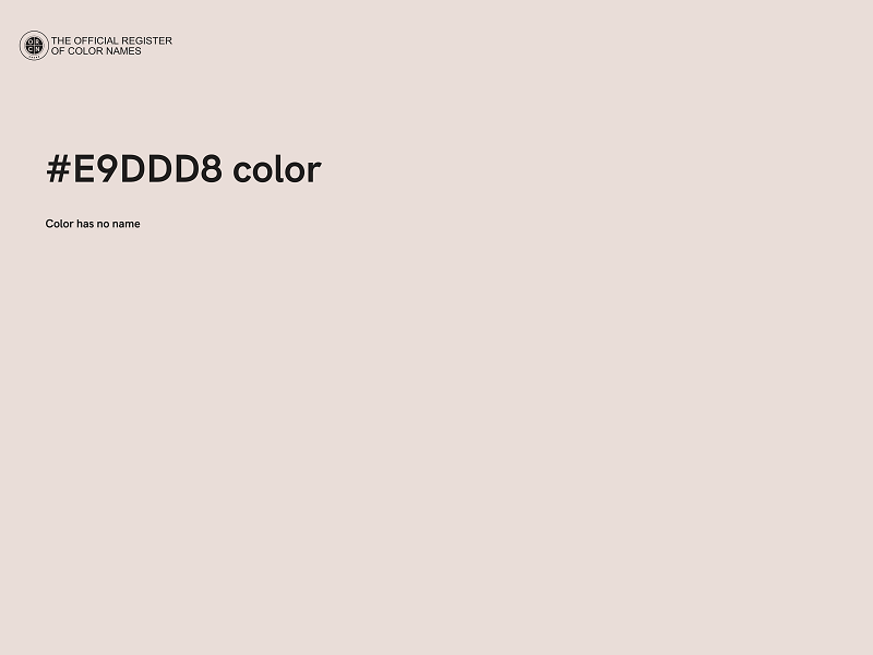 #E9DDD8 color image