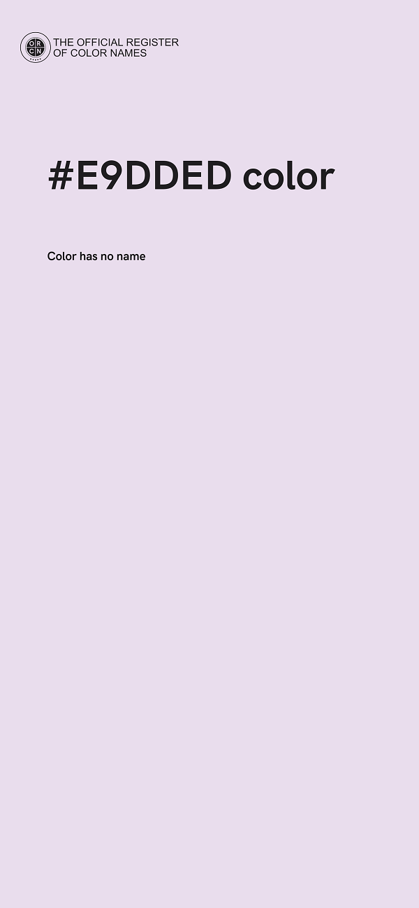 #E9DDED color image