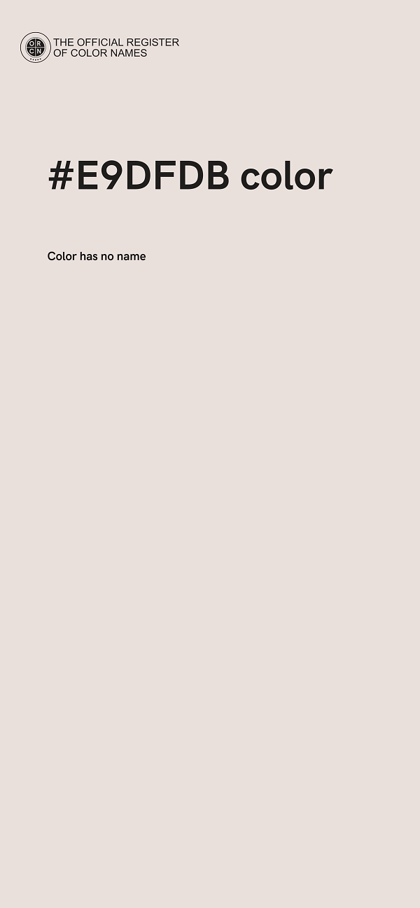 #E9DFDB color image