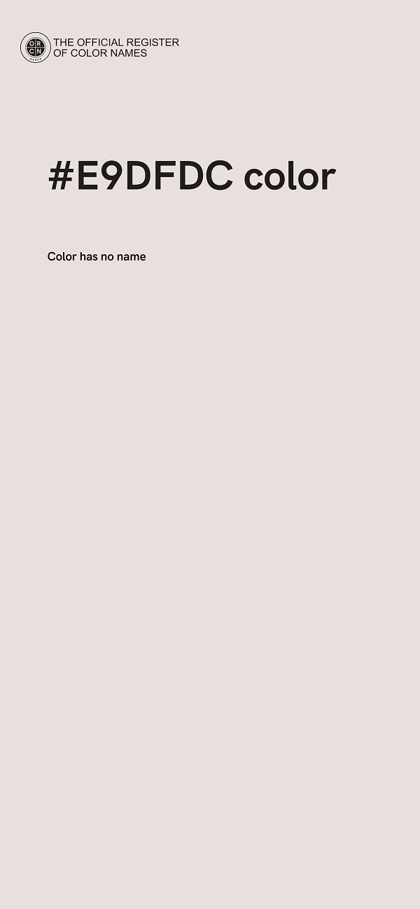 #E9DFDC color image
