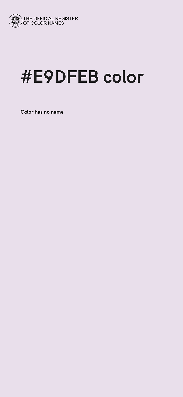 #E9DFEB color image