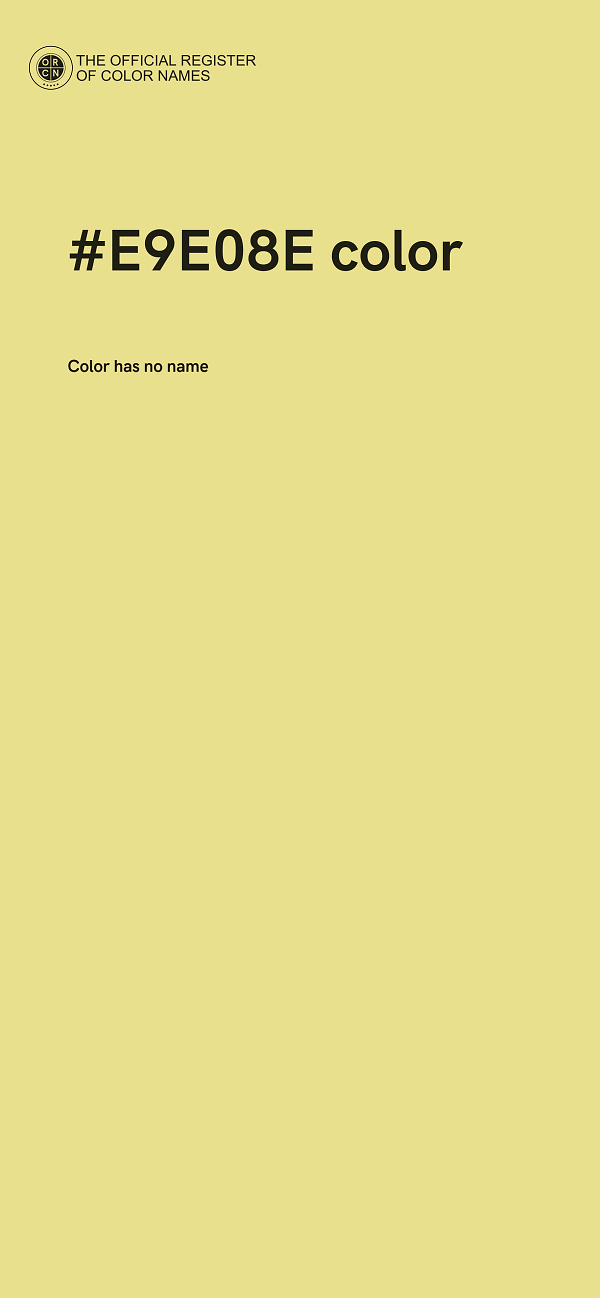 #E9E08E color image