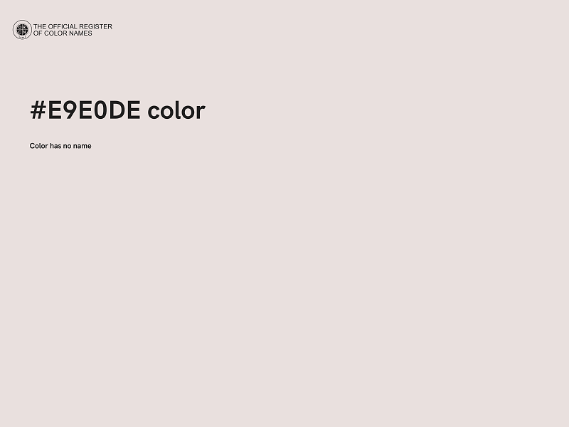 #E9E0DE color image