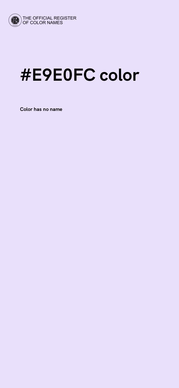#E9E0FC color image