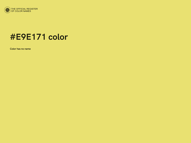 #E9E171 color image