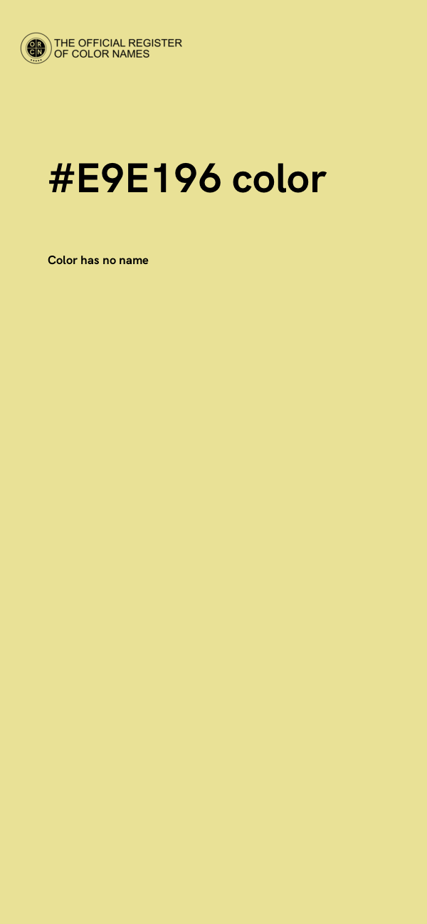 #E9E196 color image