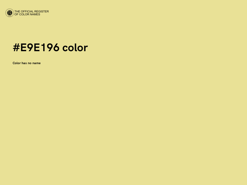 #E9E196 color image