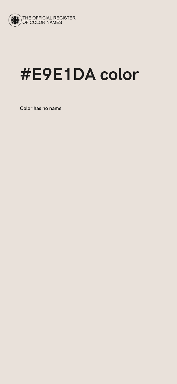 #E9E1DA color image