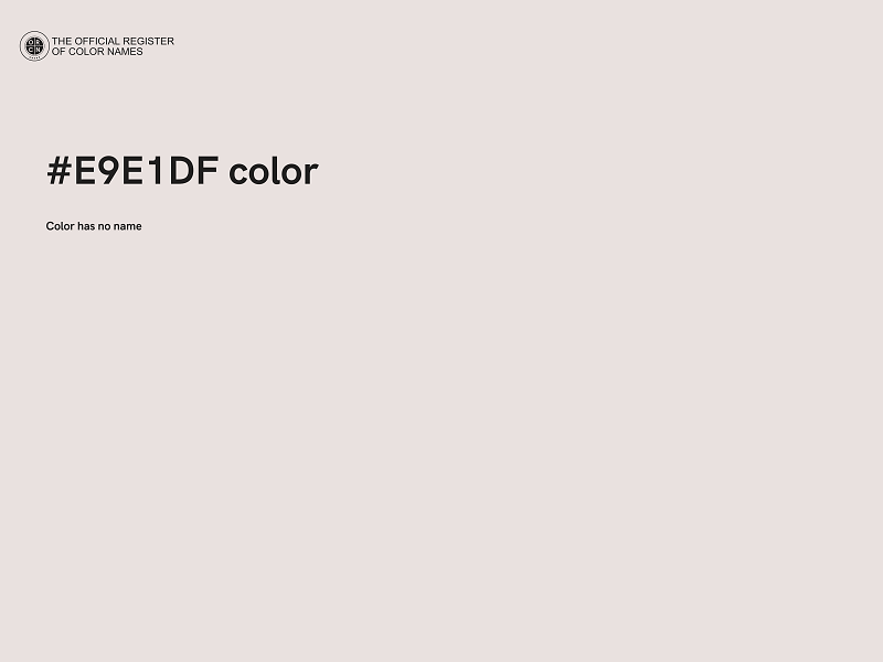 #E9E1DF color image