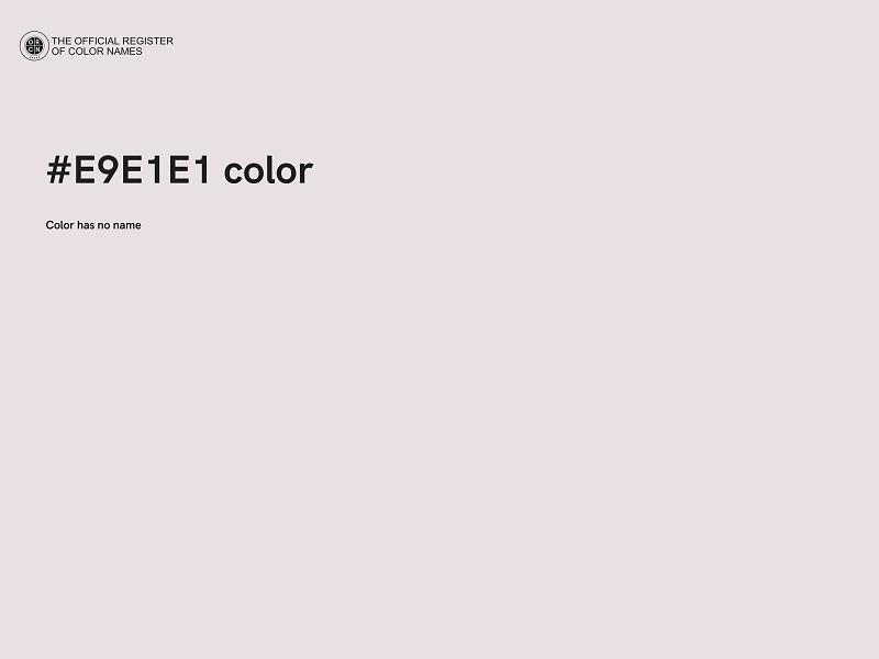 #E9E1E1 color image