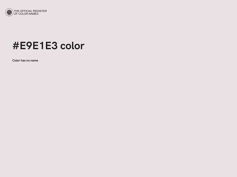 #E9E1E3 color image