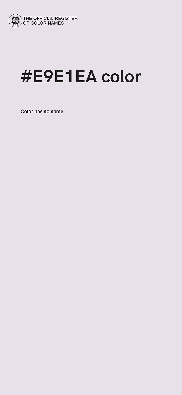 #E9E1EA color image