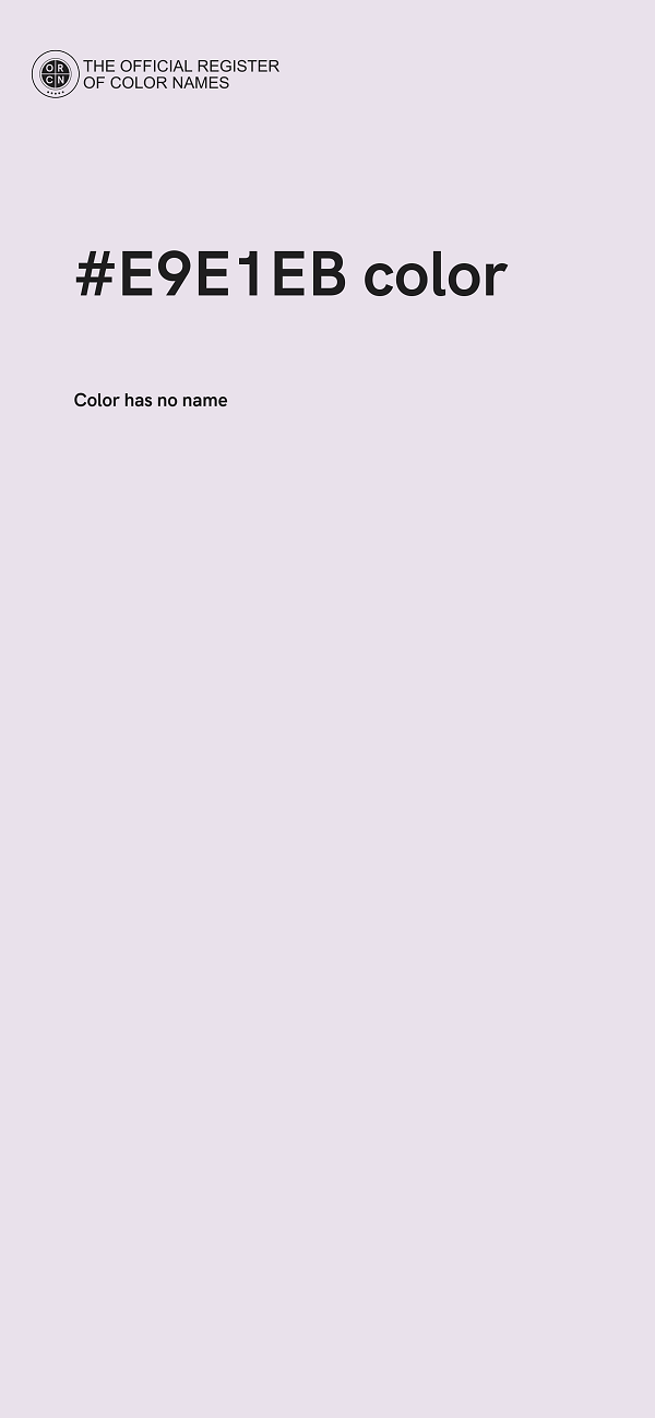 #E9E1EB color image