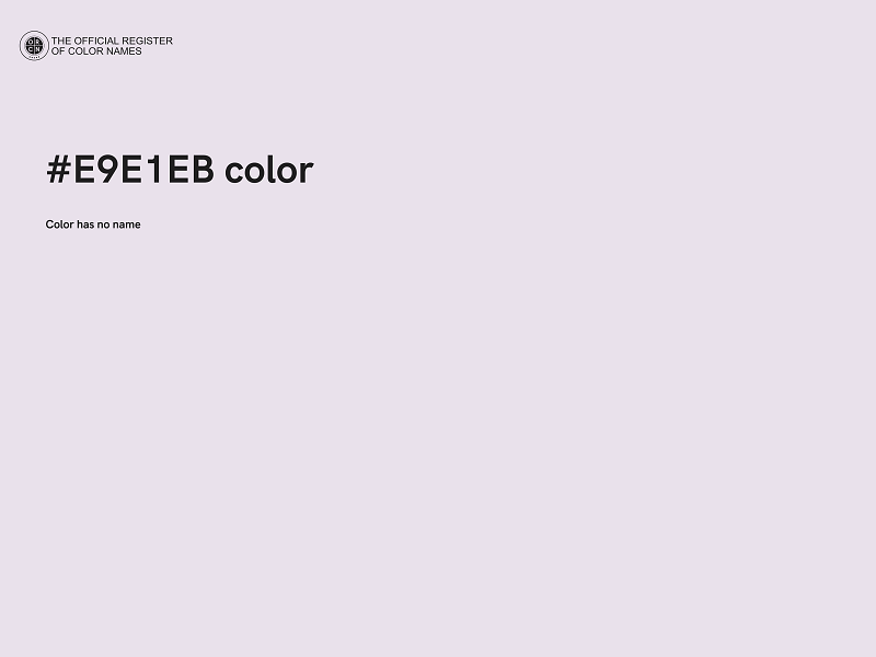 #E9E1EB color image