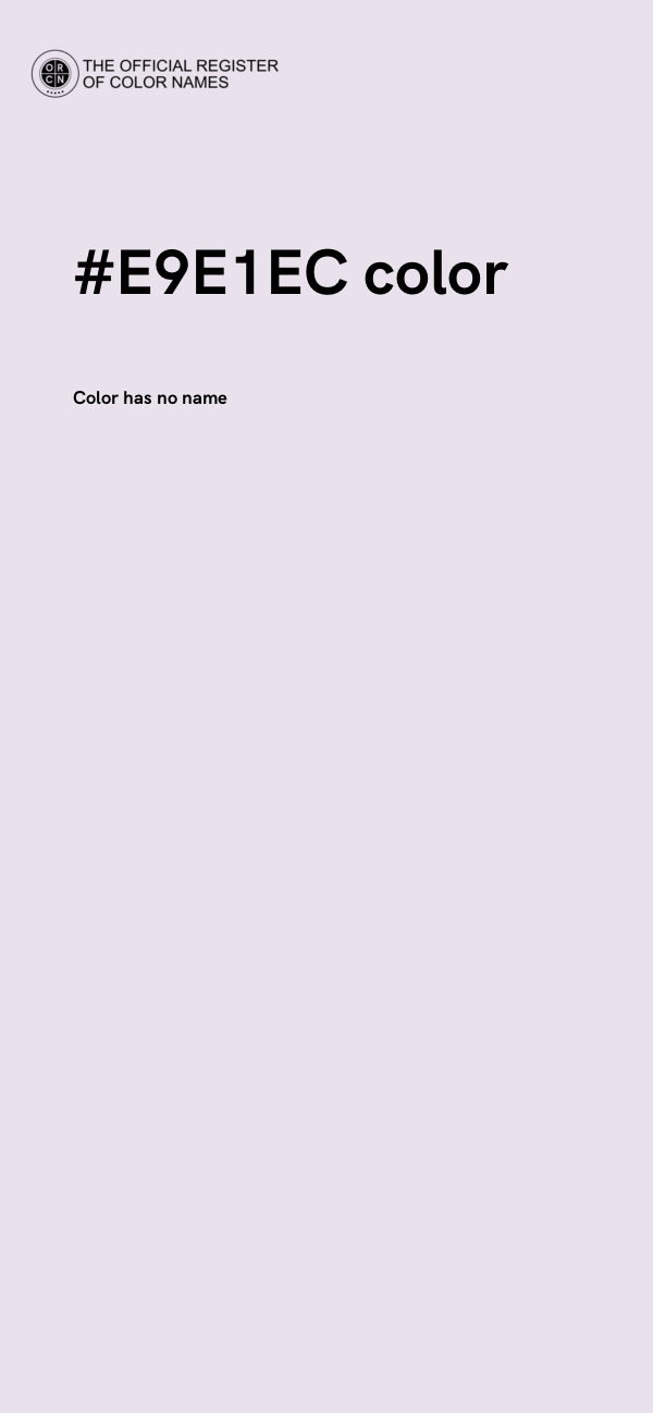 #E9E1EC color image