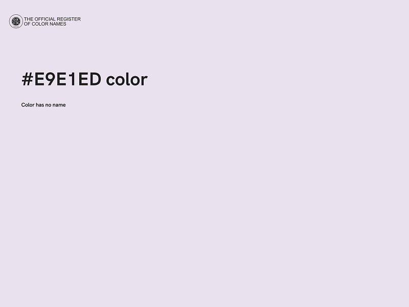 #E9E1ED color image