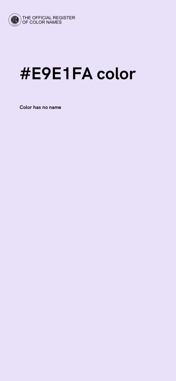 #E9E1FA color image